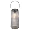 Globo lighting SOLAR Outdoor table lamp, solar light LED smoke coloured, transparent, clear, 1-light source