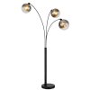 Globo lighting Newcastle floor lamp black, 3-light sources