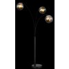 Globo lighting Newcastle floor lamp black, 3-light sources