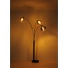 Globo lighting Newcastle floor lamp black, 3-light sources