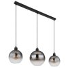 Globo lighting Newcastle hanging light black, 3-light sources