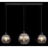 Globo lighting Newcastle hanging light black, 3-light sources