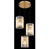 Globo lighting Gorley hanging light gold, 3-light sources