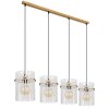 Globo lighting Gorley hanging light gold, 4-light sources