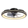 Globo lighting Celeste Ceiling fan light LED black, 1-light source, Remote control