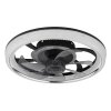 Globo lighting Cirilla Ceiling fan light LED black, 1-light source, Remote control