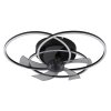 Globo lighting Alia Ceiling fan light LED black, 1-light source, Remote control