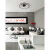 Globo lighting Gatian Ceiling fan light LED black, 1-light source, Remote control