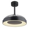 Globo lighting Elina Ceiling fan light LED grey, 1-light source, Remote control, Colour changer