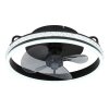 Globo lighting Cataleya Ceiling fan light LED black, 1-light source, Remote control