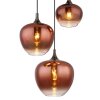 Globo lighting Maxy hanging light chrome, black, 3-light sources