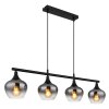 Globo lighting Maxy hanging light black, 4-light sources