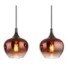 Globo lighting Maxy hanging light chrome, black, 4-light sources