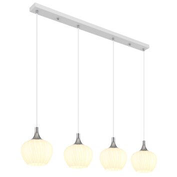 Globo lighting Maxy hanging light chrome, white, 4-light sources