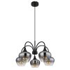 Globo lighting Maxy hanging light black, 5-light sources