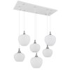 Globo lighting Maxy hanging light chrome, white, 6-light sources