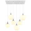 Globo lighting Maxy hanging light chrome, white, 6-light sources