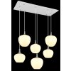 Globo lighting Maxy hanging light chrome, white, 6-light sources