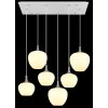 Globo lighting Maxy hanging light chrome, white, 6-light sources