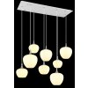 Globo lighting Maxy hanging light chrome, white, 8-light sources