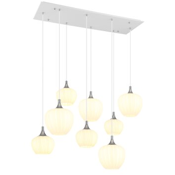 Globo lighting Maxy hanging light chrome, white, 8-light sources