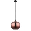 Globo lighting Maxy hanging light chrome, black, 1-light source