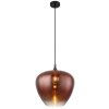 Globo lighting Maxy hanging light chrome, black, 1-light source