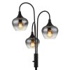 Globo lighting Maxy floor lamp black, 3-light sources