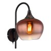 Globo lighting Maxy wall light chrome, black, 1-light source