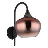 Globo lighting Maxy wall light chrome, black, 1-light source