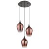 Globo lighting Lavus hanging light chrome, black, 3-light sources