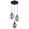 Globo lighting Lavus hanging light black, 3-light sources