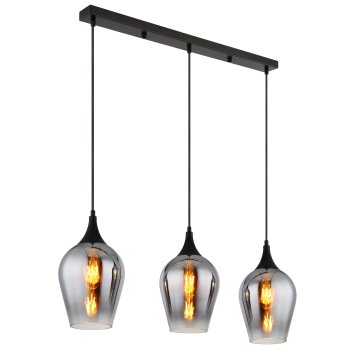 Globo lighting Lavus hanging light black, 3-light sources