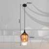 Globo lighting Lavus hanging light black, 1-light source