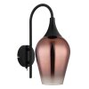 Globo lighting Lavus wall light black, 1-light source