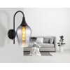 Globo lighting Lavus wall light black, 1-light source