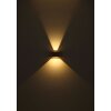 Globo lighting Alina wall light LED Dark wood, Ecru, black, 1-light source