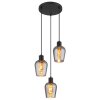 Globo lighting Ryan hanging light black, 3-light sources