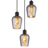 Globo lighting Ryan hanging light black, 3-light sources