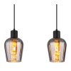 Globo lighting Ryan hanging light black, 4-light sources