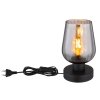 Globo lighting Ryan table lamp black, 1-light source