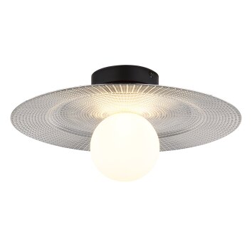 Globo lighting Riga ceiling light black, 1-light source