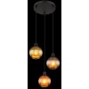 Globo lighting Zumba hanging light black, 3-light sources