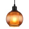 Globo lighting Zumba hanging light black, 1-light source