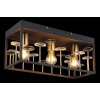 Globo lighting Lisbon ceiling light black, 3-light sources