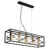 Globo lighting Lisbon hanging light black, 5-light sources