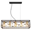 Globo lighting Lisbon hanging light black, 5-light sources