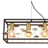 Globo lighting Lisbon hanging light black, 5-light sources