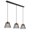 Globo lighting Baku hanging light black, 3-light sources