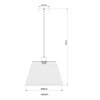 Globo lighting Baku hanging light black, 1-light source